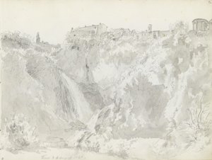 Fossefall, Tivoli alkotó: Johan Christian Dahl