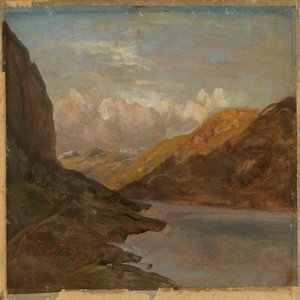 Tájkép Nystuenből, Filefjellben alkotó: Johan Christian Dahl