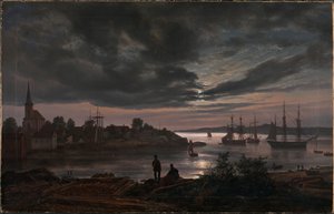 Larvik holdfényben alkotó: Johan Christian Dahl