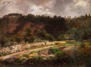 Közút Pillnitz közelében alkotó: Johan Christian Dahl