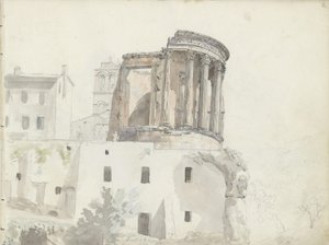„Vesta-templom”, Tivoli alkotó: Johan Christian Dahl