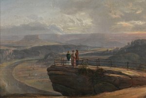 Kilátás Bastei felől alkotó: Johan Christian Dahl