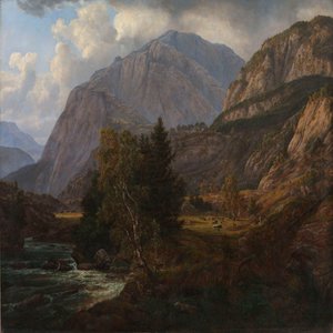 Kilátás a Fortundalenre alkotó: Johan Christian Dahl