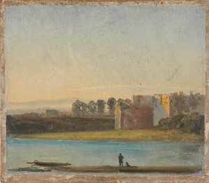 Kilátás az Elbára alkotó: Johan Christian Dahl