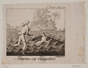A matrica. Tityrus és Eurydice alkotó: Johan Christoph Seehusen