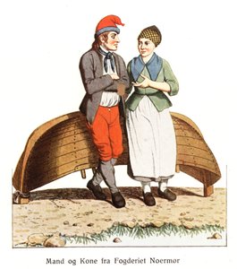 Norvég népviselet alkotó: Johan F. L. Dreier