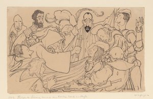 1506/Philips de Schoone hideg italt fogyaszt és meghal (eredeti cím) alkotó: Johan Huizinga