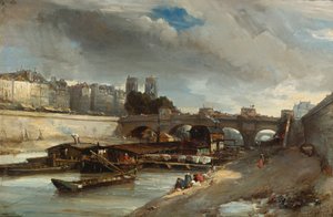 Csónakmosó a Pont Neuf közelében, Párizsban