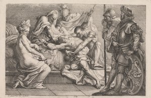 Sámsont legyőzték a filiszteusok alkotó: Johan Joseph Zoffany
