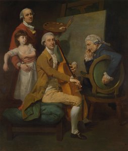 Önarckép lányával, Maria Theresával, James Cervettoval és Giacobbe Cervettoval