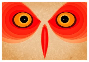 Bagoly, 2015 (digitális művészet) alkotó: Johan Lilja