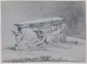 Antik római asztaltartó. alkotó: Johan Mandelberg