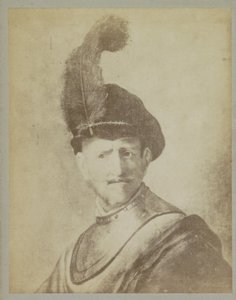 Az „Egy férfi portréja, talán Rembrandt apja, Harmen Gerritsz” című festmény fotóreprodukciója. van Rijn, Rembrandt Harmensz. Rajnából Musee d