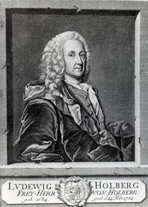 Ludvig Holberg, metszett Johann Martin Bernigeroth, 1757 alkotó: Johan Roselius