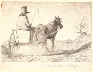 Farmer vezet egy szekeret alkotó: Johan Thomas Lundbye