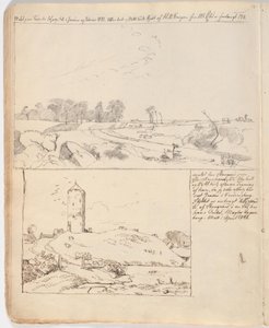 A vordingborgi libatorony, rajz a 16. oldalon f.n. alkotó: Johan Thomas Lundbye