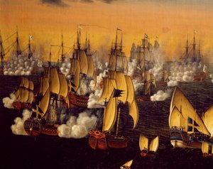 A bjorkói csata Stockholm közelében, Johan Tietrich Schoultz (1754-1807)