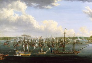 A fredrikshamni csata, 1790. május 15. olaj, vászon