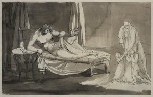 Gyengéd látomása van. A Melankólia-sorozat 8. lapja alkotó: Johan Tobias Sergel
