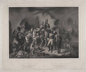 A francia hadsereg a moszkvai Kremlben - Woelfle, Johannes (1807-1893) - 1830 - Litográfia - 60,8x85,9 - Magángyűjtemény alkotó: Johan Woelfle