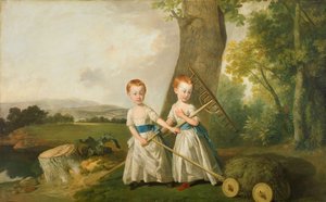 Tompa gyermekek portréja, 1766-80.