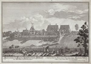 Sundersbuhl, a Nutzel család lakhelye, Nürnberg közelében alkotó: Johann Adam Delsenbach
