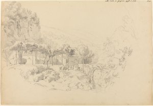 Egy árnyas lugas Gragnano völgyében alkotó: Johann Adam Klein