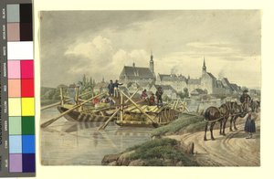 Straubing észak felől alkotó: Johann Adam Klein