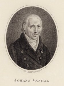 Johann Baptist Wanhal zeneszerző portréja 1739-1813, 1815. alkotó: Johann Adamek