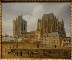 A kölni dóm délkelet felől alkotó: Johann Adolf Lasinsky
