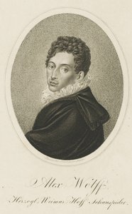Pius Alexander Wolff portréja 1782-1828, 1820 körül. alkotó: Johann Adolf Rossmaesler