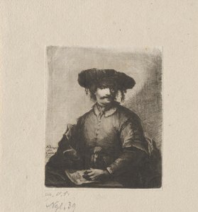 Önarckép alkotó: Johann Andreas Benjamin Nothnagel, in the manner of Rembrandt van Rijn