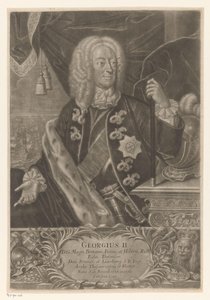 György, Nagy-Britannia királyának portréja alkotó: Johann Andreas Pfeffel (der Jüngere) (possibly)