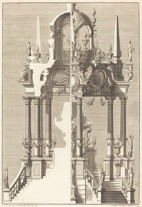 Ravatal alkotó: Johann Andreas Pfeffel I after Giuseppe Galli Bibiena