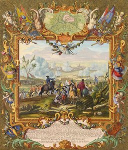 Audenarde erődjének elfoglalása a szövetséges csapatok által 1708-ban, XVIII. század eleje.
