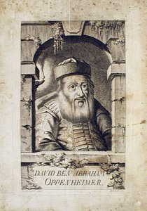 David Oppenheim 1664-1736 prágai főrabbi portréja