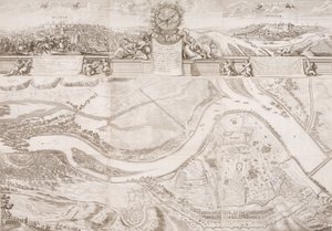 Erőd és Belgrád városa alkotó: Johann Baptist Gumpp