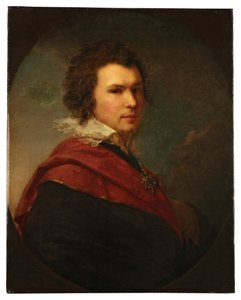 Apollon Alekszandrovics Majakov orosz költő portréja – Johann Baptist von Lampi le Jeune (1775-1837) olaj, vászon alkotó: Johann Baptist II Lampi