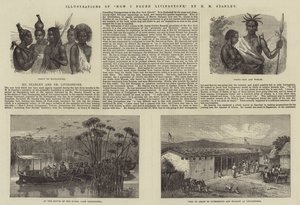 Illusztrációk a Hogyan találtam meg Livingstone-t, írta H. M. Stanley