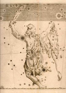 Uranometria (1661), amely az Orion csillagképet mutatja