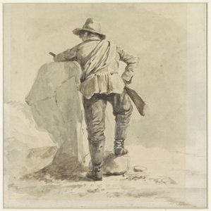 Pihenő fiú, hátulról nézve alkotó: Johann Bernard Klombeek