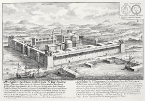 Diocletianus-palota (245-313), Split, Jugoszlávia, a "Történelmi építészet tervezése", 1721 alkotó: Johann Bernhard Fischer von Erlach