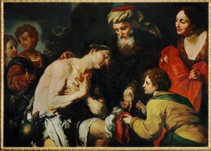 A tékozló fiú visszatérése (festmény, vászon) alkotó: Johann Carl (1632-98) Loth