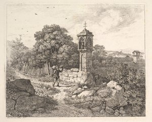 Parasztköszöntő a Mária-szoborhoz, 1817.
