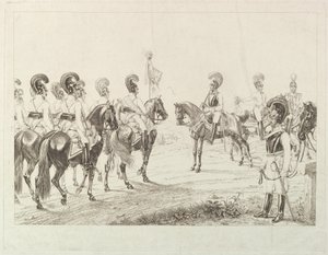 Osztrák Cuirassiers, 19. század eleje.