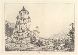 Táj, Mariastein Tirolban, 19. század eleje.
