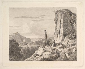 Fiatal nő hat kecskével, 1815.