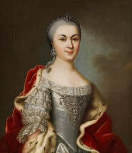 Maria Louise Albertine hesse-darmstadti hercegnő portréja, 1760 körül.