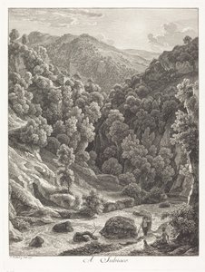 Subiacóban (Subiaco közelében) alkotó: Johann Christian Reinhart