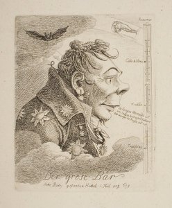 „A nagy medve”, Mattweff orosz gróf karikatúrája (valószínűleg Fjodor Matvejev festő) alkotó: Johann Christian Reinhart